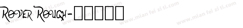 Rover Rough字体转换